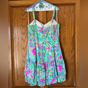 Lilly Pulitzer Morgana Dress size 8 in Raz Berry Shady Lady